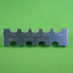 Radius Gauge, .25 mm increments (aluminum)
