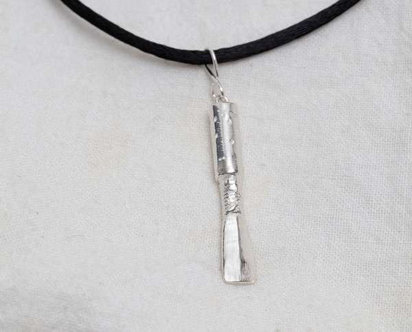 Sterling Oboe Reed Pendant